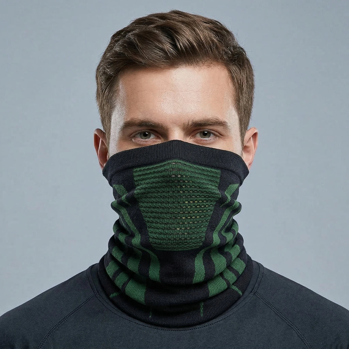 Winter Men Women Warm Skiing Mask Scarf Elastic Breathable Half Face Mask For Cycling Outdoor Sports Running Hiking Fishing