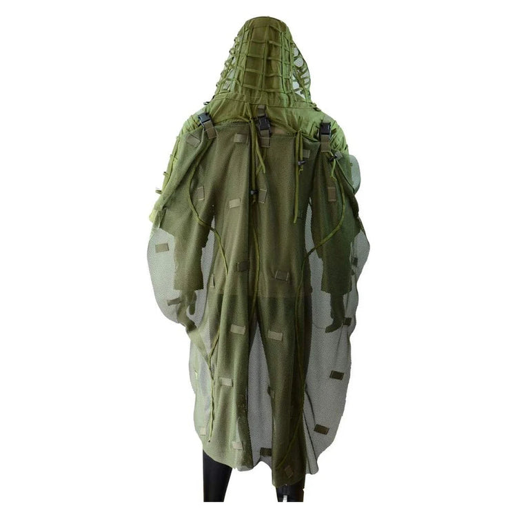 Ghillie Suit Foundation, Ghillie Poncho, Camouflage Hunting Base, Cape Sniper Viper Hood for Airsoft Paintball