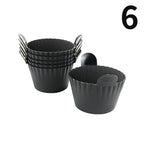 Dishwasher Safe Air Fryer Silicone Egg Cups Silicone Egg Cooker Mold Reusable Egg & Cake Baking Cups Safe Ramekins Muffin Liners