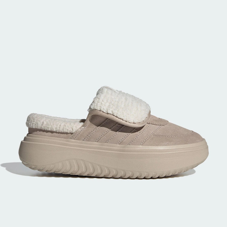 Adidas genuine GRAND COURT Women's Insulated Thick Sole Wear-Resistant Fleece Shoes JS4997