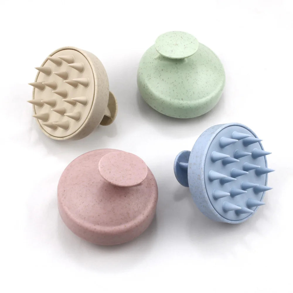Silicone Shampoo Brush Head Scalp Massage Tool