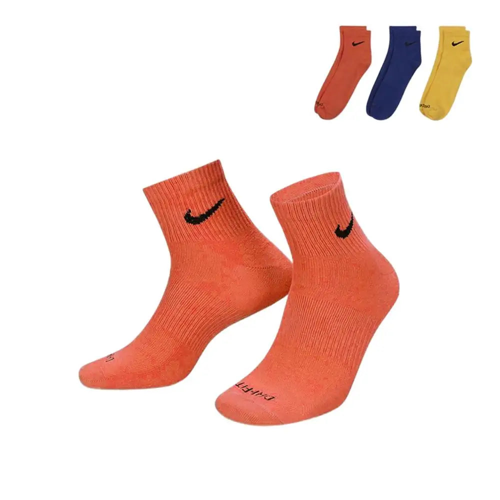 Nike Men's and Women's Anti-Slip Sports Socks (3-Pack) – Soft, Comfortable, Breathable, and Stylish SK0118-010
