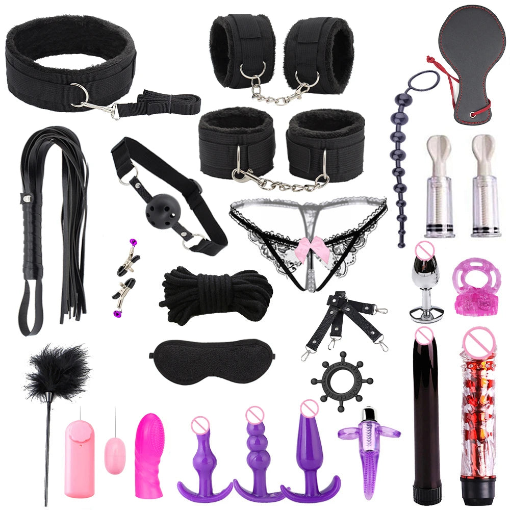 Sex toys for women BDSM sexual couples kit Adult Sexy Toys sexyshop erotic accessories handcuffs for session Anal plug sex game