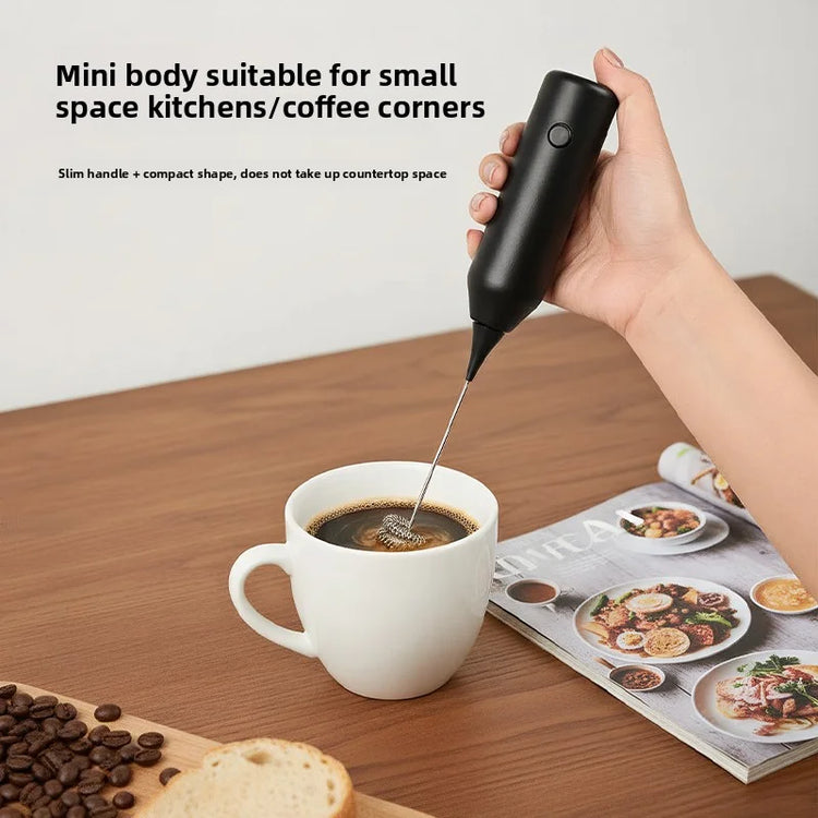 Electric Milk Frother Hand Mixer Portable Coffee Whisk Foam Maker Egg Beater Cream Blender for Dessert Drink Food Mixing