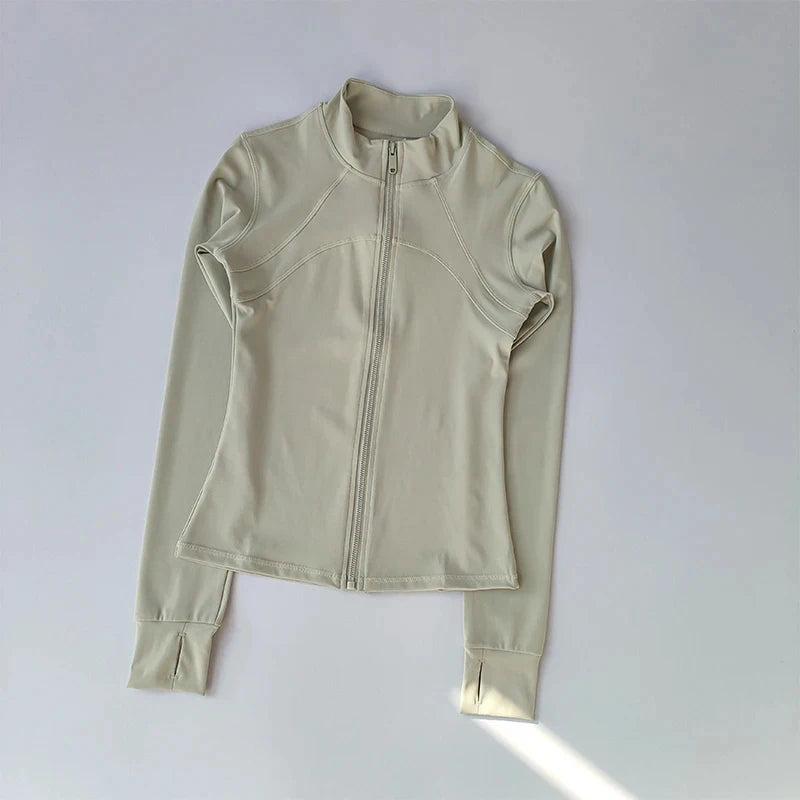Women's Sports Jackets Quick-drying Running Training Coat Fitness Top Gym Jacket Long Sleeve Sports Jacket Workout Sweatshirt