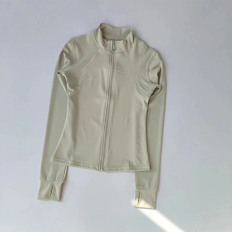 Women's Sports Jackets Quick-drying Running Training Coat Fitness Top Gym Jacket Long Sleeve Sports Jacket Workout Sweatshirt