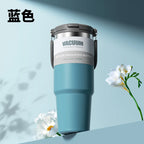 Car Thermal Mug Extra Large Capacity 900/1200ml Stainless Steel VacuumThermal Mug Handheld Portable Outdoor&Sport Water Cup