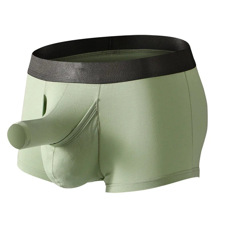 Briefs for men elephant trunk open separation Men's briefs boxers comfortable sexy bamboo fiber material