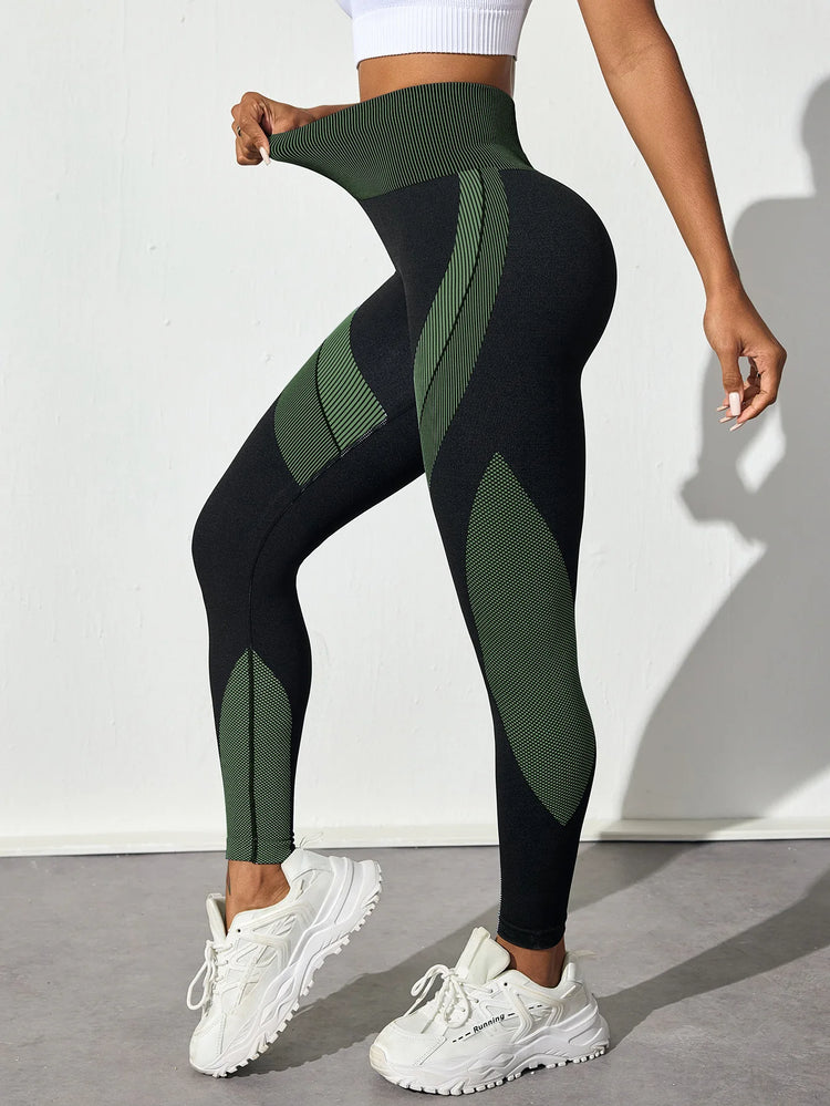 Women's Seamless Yoga Leggings Tummy Control High Waist Soft Stretchy Breathable Scrunch Butt Lifting Gym Workout Pants