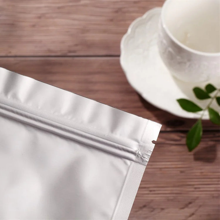 Heat Seal Aluminium Foil Bag Zipper Stand-up PackagingBag Foldable Snack Coffee Sunscreen Gift StorageBag Cooked Food Fresh Bag