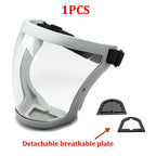 Protection Mask Splashproof Transparent Facial Protector Face FaceMask Protective Outdoor Safety Mask Head Cover Work Protection