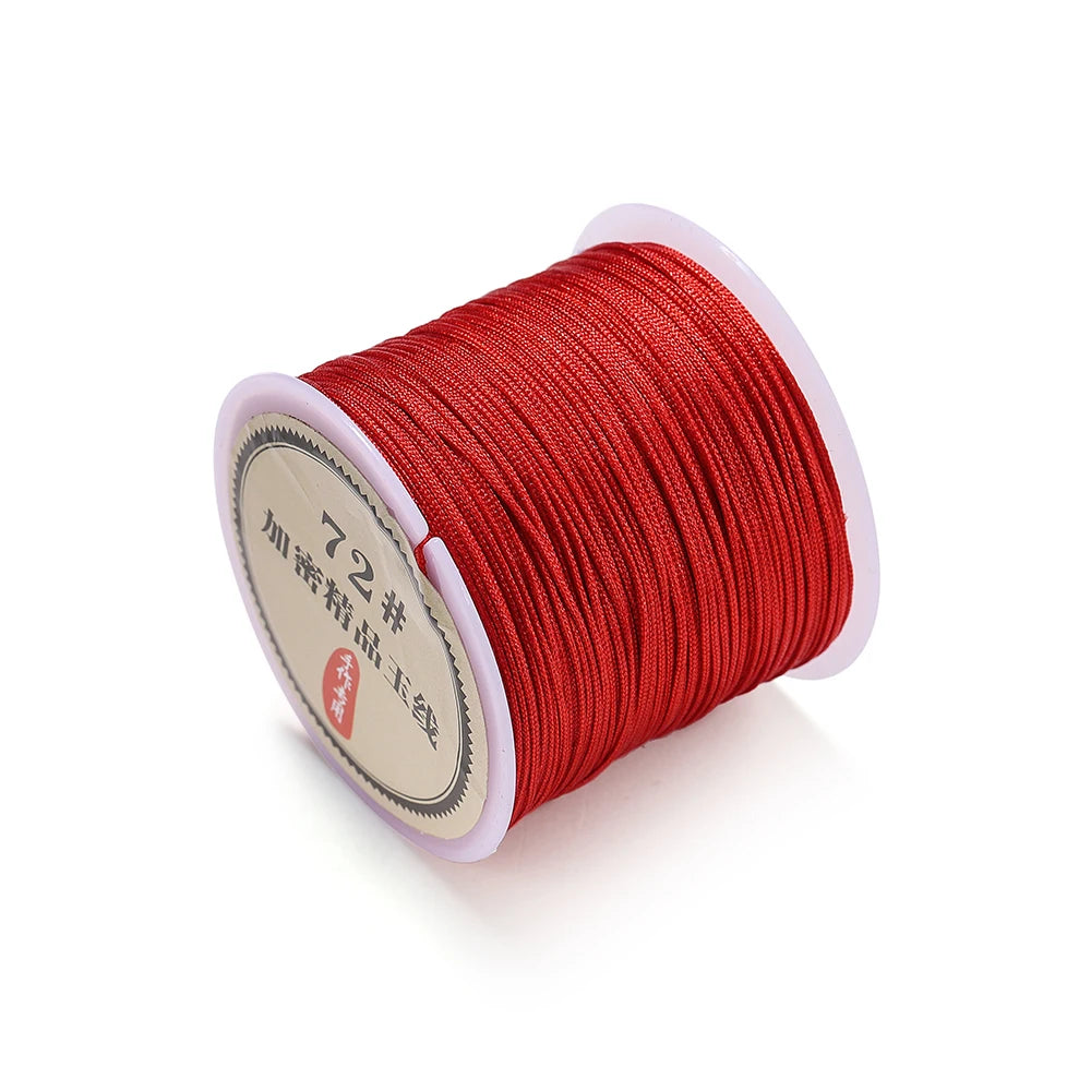 10/50M 0.8mm Nylon Thread Cord Macrame Rope Bracelet Braided String For DIY Tassels Beading String Jewelry Making Accessories
