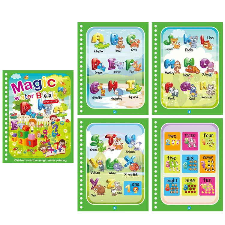 NEW Magic Water Drawing Books Coloring Books Painting Toys for Birthday Christmas New Year Gift for Boys and Girls