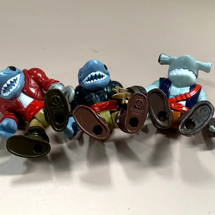 Set Imag-inext Pirate Adventures Shark Pirate Captain Hook Deckmate Ghost Blackbeards Figures 2.8'' Models Cake Topper Kid Toy
