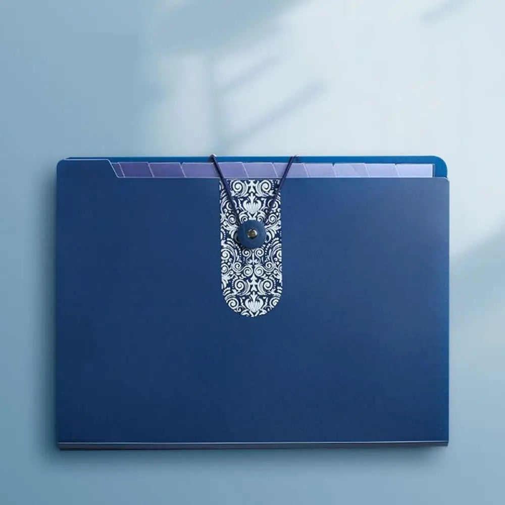 A4 Organ File Folder 8 Grids Document Organizer Paper Documents Folder Office School Supplies Large Capacity Expanding File Bag