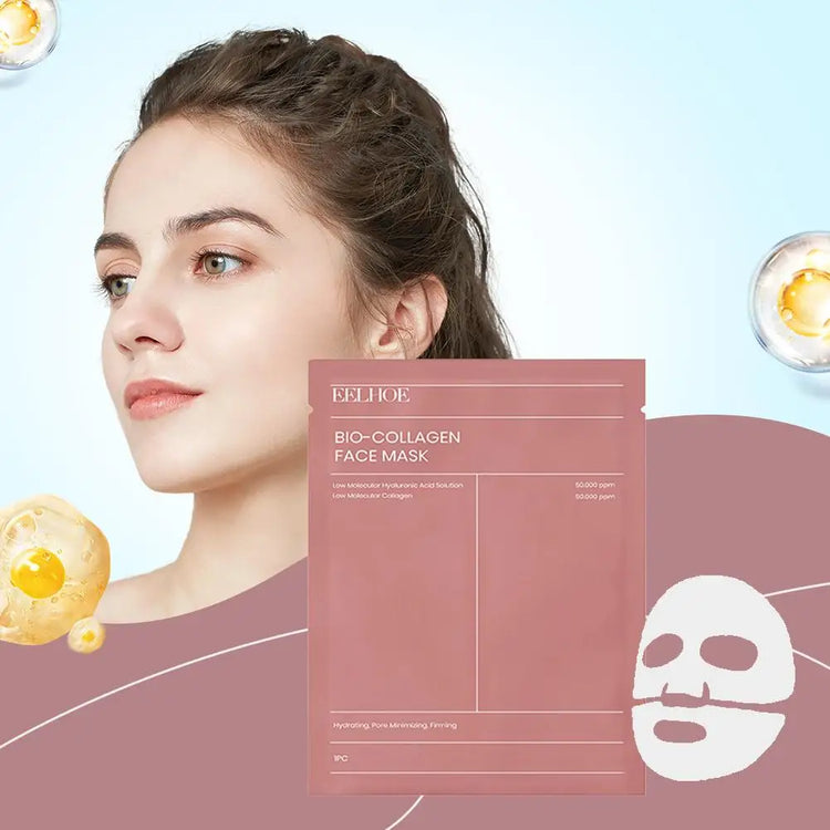Bio Collagen Real Deep Mask Shrink Pores Deep Hydrating Overnight Face Mask Moisturizing Refreshing Brightening Face Skin Care