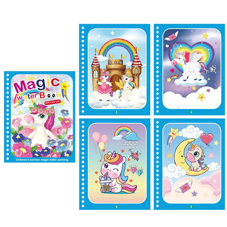 NEW Magic Water Drawing Books Coloring Books Painting Toys for Birthday Christmas New Year Gift for Boys and Girls