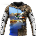 2024 Four Seasons Maple Leaf Camouflage 3D Sports Shirt Men's Fishing Outdoor Camping Hunting Clothing Jacket Men's Hoodie