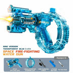 Space Electric Water Gun Energy Ring Burst transparent LED Lights Large Capacity Full Auto Continuous Fire Squirt Gun Toy