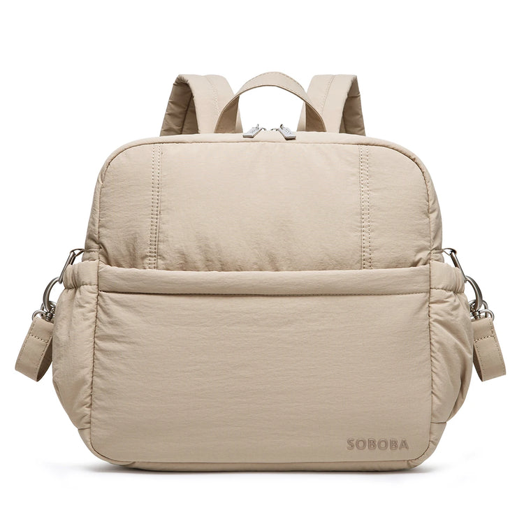Soboba Large Capacity Diaper Backpack Multi-functional Nappy Changing Bag for Newborns Travel-Friendly Parenting Essentials