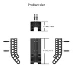Battery Storage Organizer AA & AAA Combo Small Battery Keeper Wall Holder Battery Dispenser Container for 10AAA & 10AA Batteries