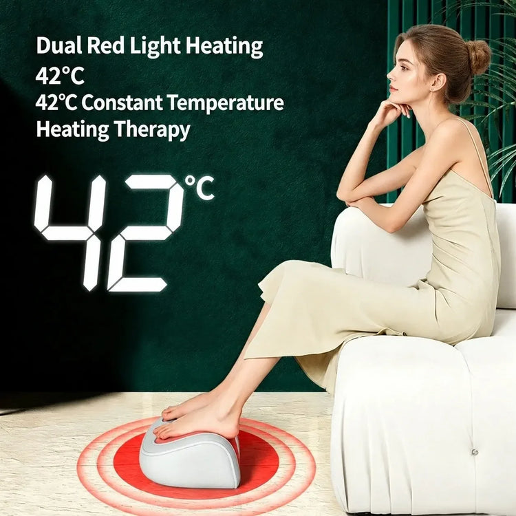 Compact Foot Massage Roller Machine Thermal Heating Rolling Massage Relieve Plantar Pain Fatigue Foot Care Massager