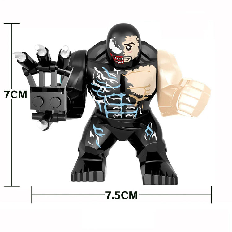 8cm Superhero Building Blocks Avengers Character Venom Model Character Set Building Blocks Toy Boys and Girls Birthday Gifts