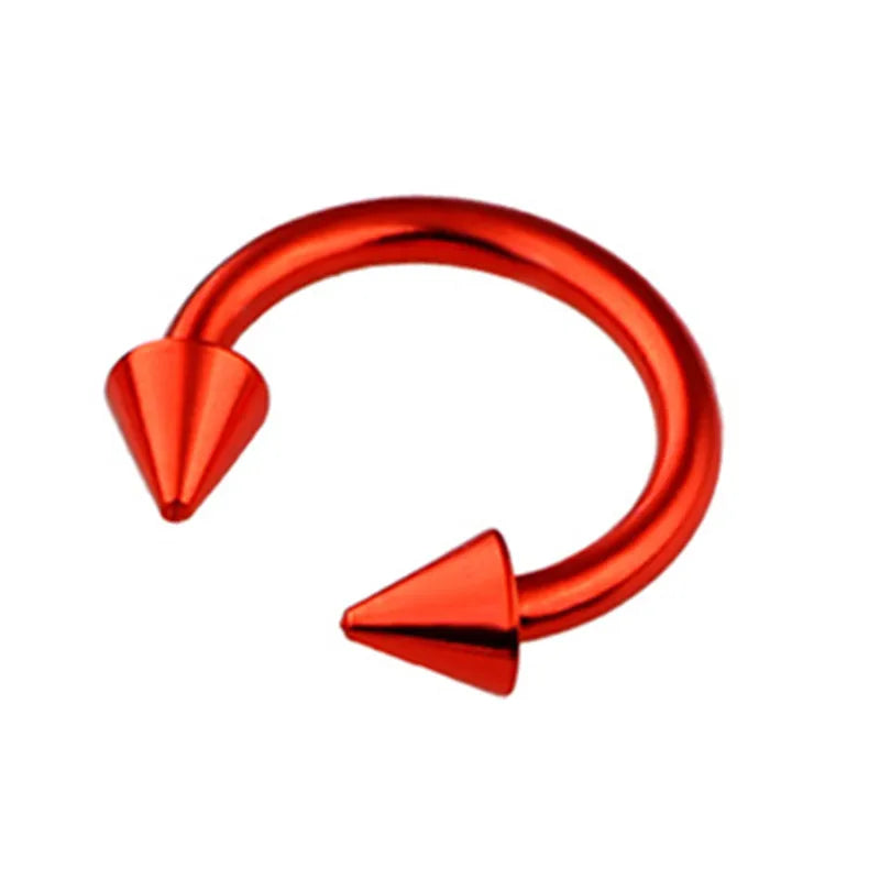 Women Fake Piercing Nose Ring Hoop Septum Piercing Nose Clip Rock HipHoop Stainless Steel Magnet Fashion Body Jewelry Wholesale
