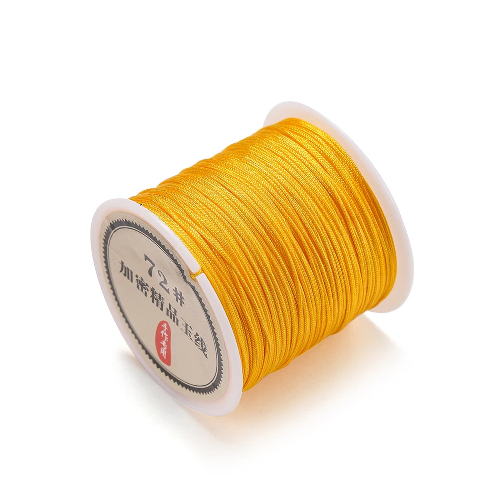 10/50M 0.8mm Nylon Thread Cord Macrame Rope Bracelet Braided String For DIY Tassels Beading String Jewelry Making Accessories