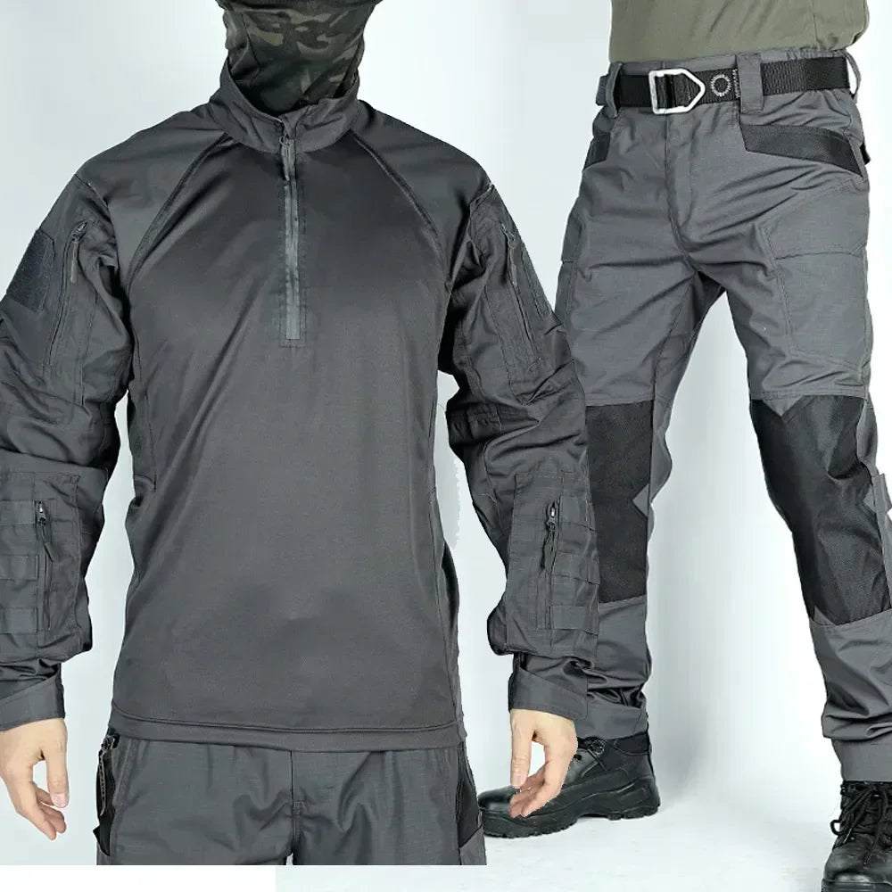 Tactical Suits Men Airsoft Hunting Clothes Paintball Military Sets Assault Shirts Special Forces Pants Outdoor Combat Uniform