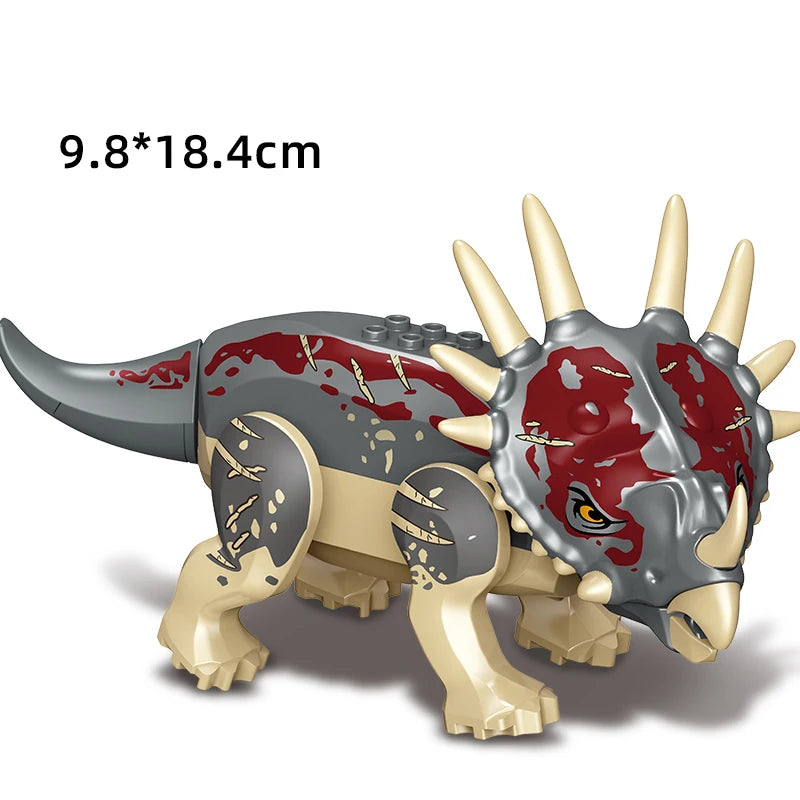 Jurassic Dinosaurs Building Blocks Indominus Rex DIY Big Size Tyrannosaurus Action Figure Models Children Toys Animals Gifts