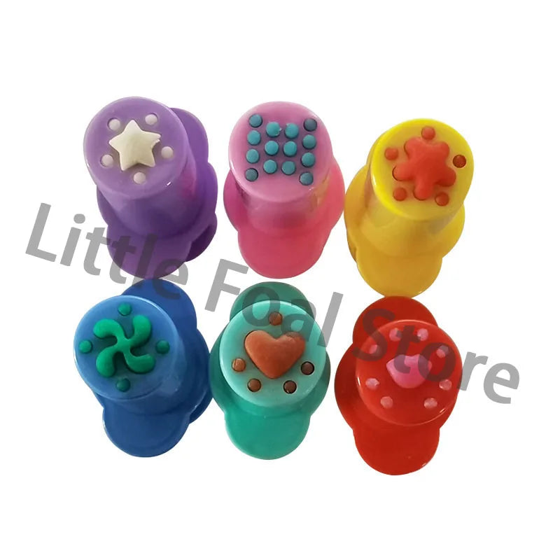 5/6 Patterns Dough Extruders Set Playdough Tools for Kids Assorted Designs Molds Play Dough Accessories Preschool Toys Art Craft