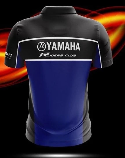 YAMAHA Racing Team Summer New Polo Shirt Exclusive Racing Edition MXGP Off Road Cycling Short Sleeved Track Uniform Work Clothes