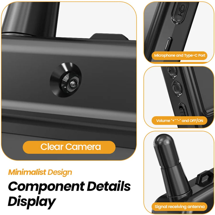 Kids Video Walkie Talkies, Rechargeable 2-Way Video Intercom with Built-in Camera & Display Screen, Portable Walkie Talkies for Boys & Girls, Indoor Outdoor Toys for Camping & Hiking