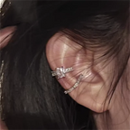 New Ear Cuff No Piercings Crystal Earring Cute Zircon Fake Cartilage Clip Earrings for Women Fashion Without Hole Jewelry Gift
