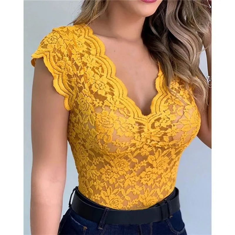 New Tanks For Women Summer Women Lace Sexy Camisole V Neck Tank Top Underwear Vest Candy Color Bralette Female Lace Underwears