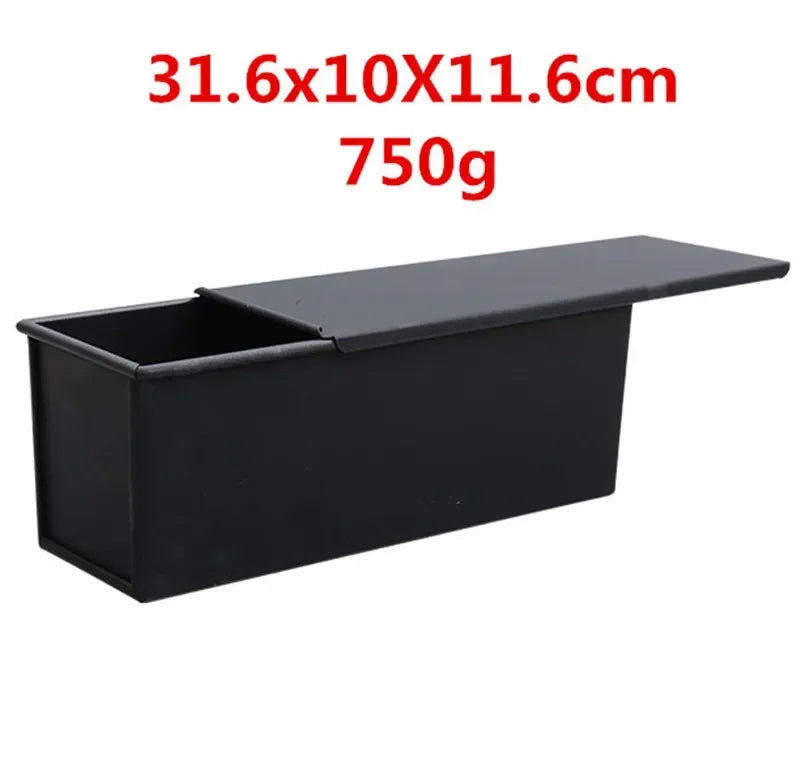 Square toast Bread Baking Tray Cake box Mold with Lid Aluminum Alloy Non-stick Pan Mini Baking Tray Baking Box Diy Cake Bakeware