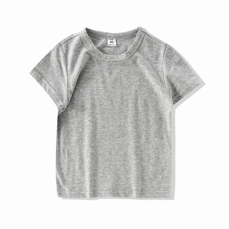 Autumn Spring Cotton Children T-shirt  Boys Girls Tees Long Sleeve White Shirt Kids Tops Baby Clothes Solid Black Blue Yellow