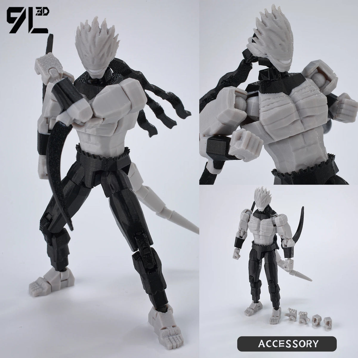 9L3D Printed Anime Jujutsu Kaisen Sukuna Yuji Yuta Satoru Gojo Lucky Dummy 13 Movable Shapeshift Action Figures Mannequin Toys