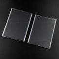 Clear Acrylic Card Holder Snap Type Gaming Sports Trading Card Display Case Kpop Idol Photo Protective Sleeves Not Magnetic