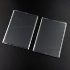 Clear Acrylic Card Holder Snap Type Gaming Sports Trading Card Display Case Kpop Idol Photo Protective Sleeves Not Magnetic