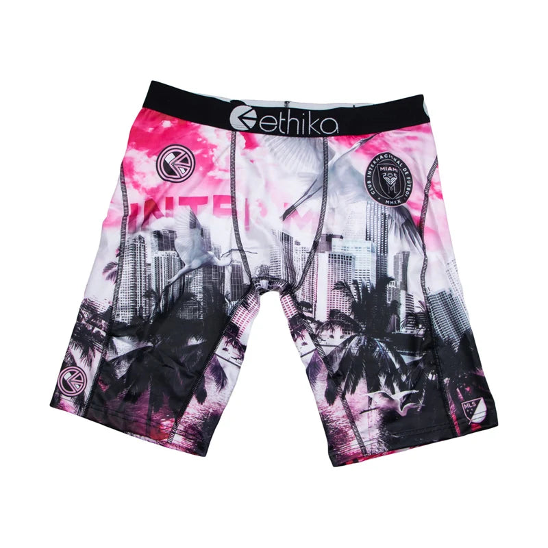 ETHIKA 1Pcs Men Underwear Boxers Breathable Mesh Crotch Mens Panties Plus Size S-3XL Man Swimming Underpants Men's Boxers Shorts