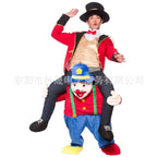 2023 New Animal Doll Prosthetic Leg Pants Halloween Spoof Costume Magic Back Pants