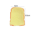 【F】Crunch Toast Slow Rise Squeeze Round Blocks Crunchy Filled Anti Stress Hand Relax Gift Toy
