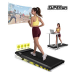 2in1 Walking Pad Mini Treadmill Portable for Home&Office Under Desk LCD Screen Max 300lbs Quiet Treadmills Exercise Machine