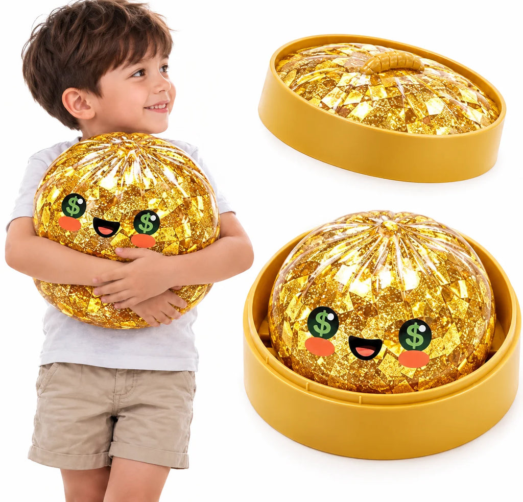 8.5cm Halloween Giant Dumpling Squishy Surprise Blind Box Buy 10 Guarantee 1 Gold Bar Slow Rebound Fidget Toy Adults