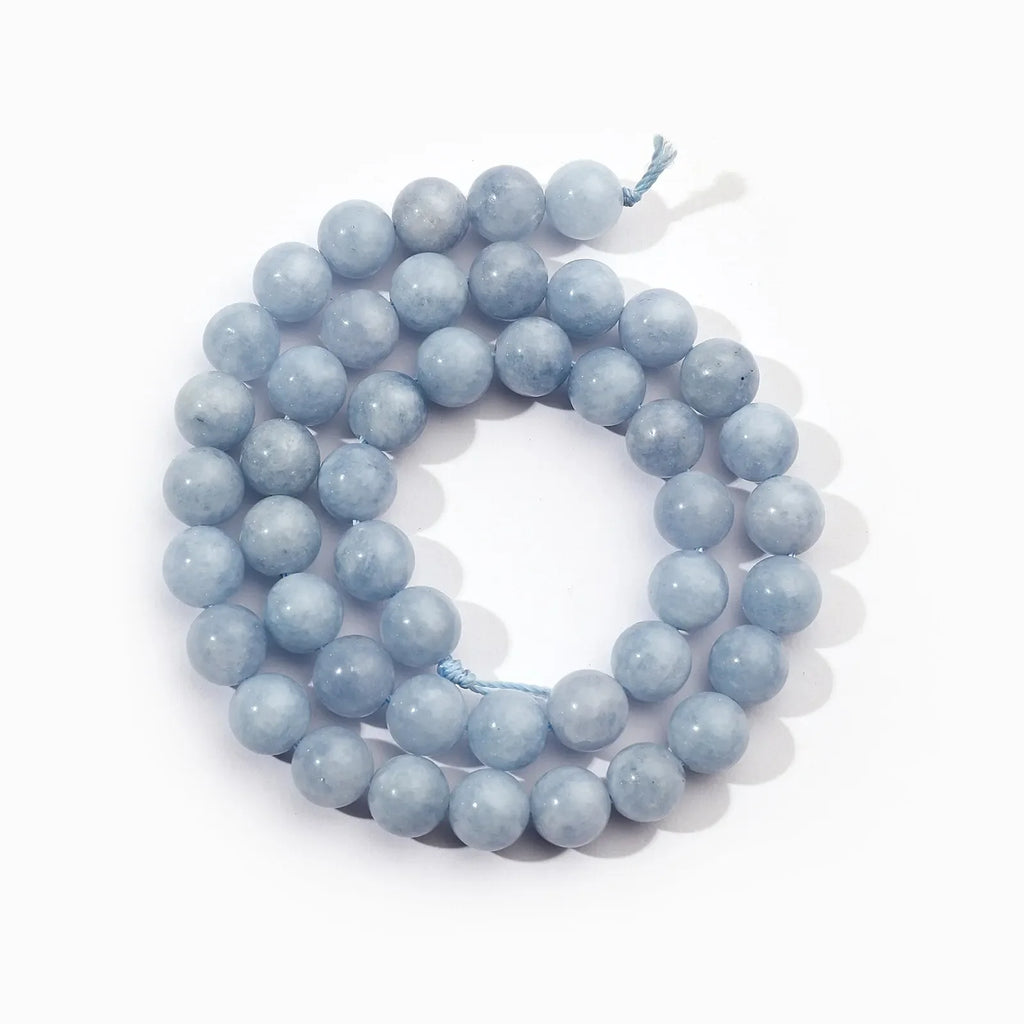 1 Strand 6mm Natural Stone Tourmaline Rose Quartz Aquamarine Amazonite Loose Bead for Jewelry Making DIY Bracelet