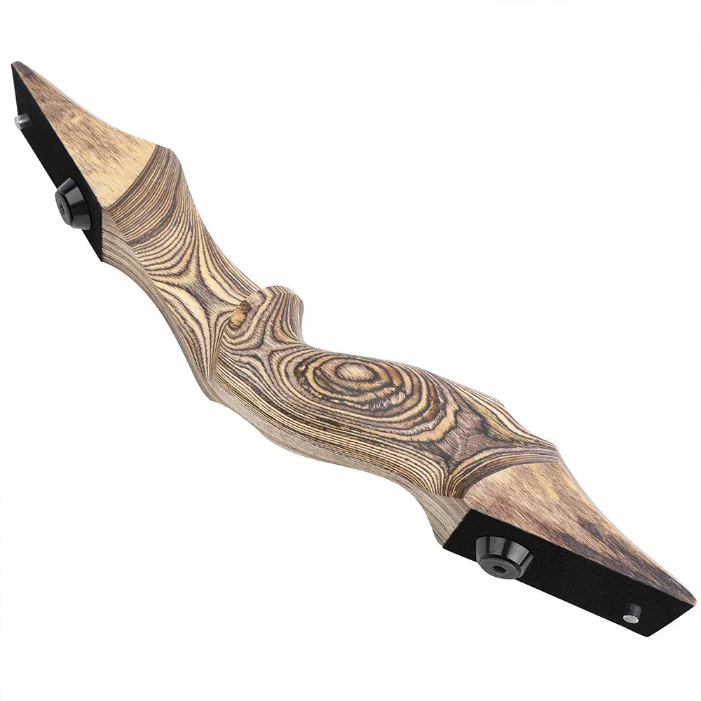 BLACK HUNTER 60'' Recurve Bow 25-60lbs Right/Left Hand Bow Tech Wood Traditional Bow Wooden Split Archery Bow For Hunting