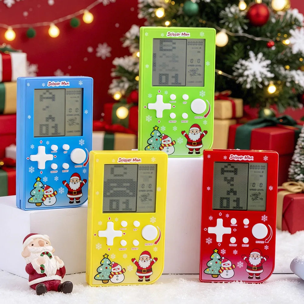 Pocket Handheld Game Console 26 In 1 Classic Tetris Game Machine Portable Mini Electronic Game Toy Xmas Stocking Fillers