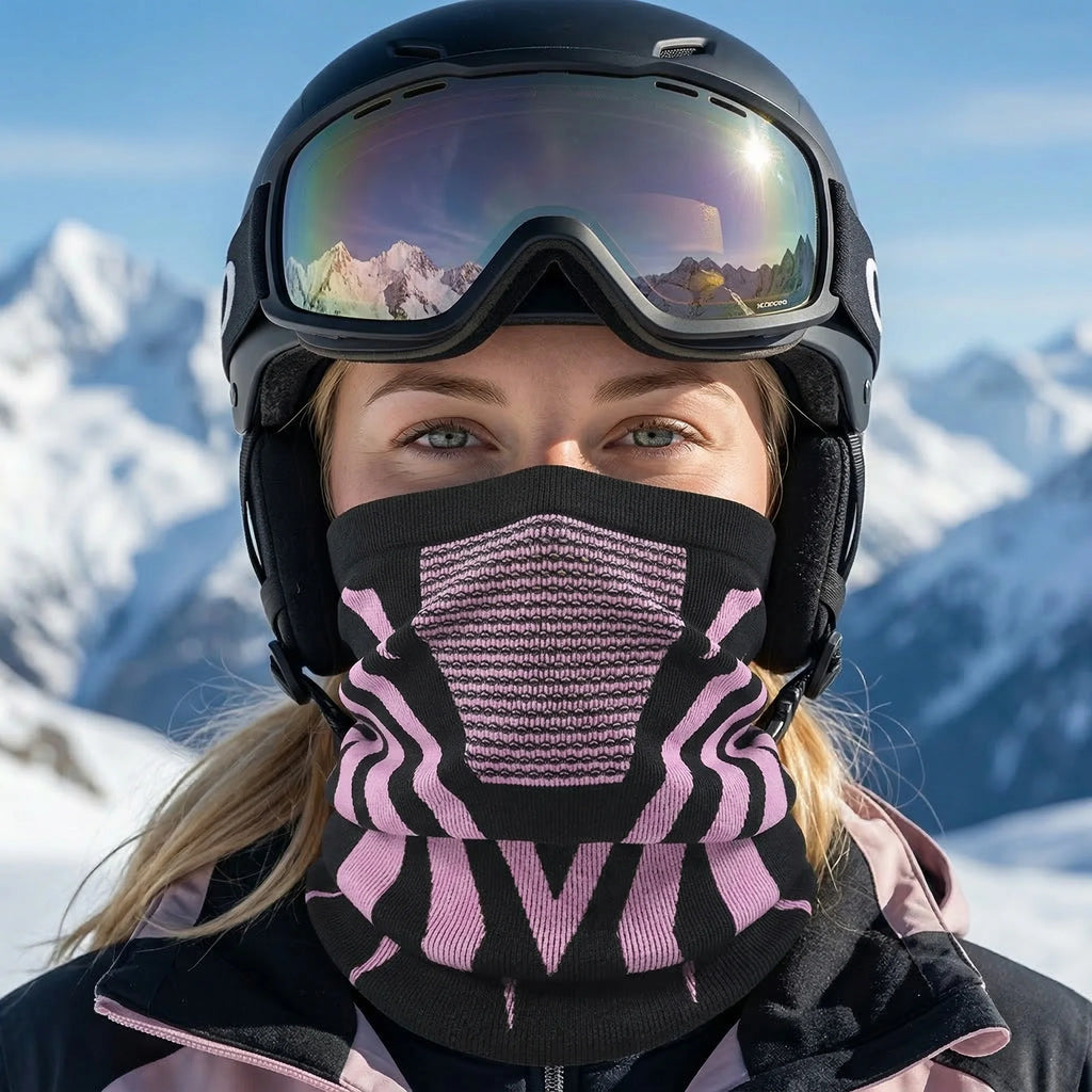 Winter Men Women Warm Skiing Mask Scarf Elastic Breathable Half Face Mask For Cycling Outdoor Sports Running Hiking Fishing